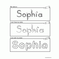 Preschool Tracing Name Worksheets