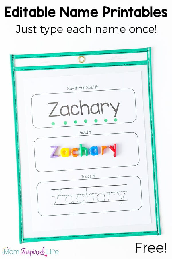 Dotted Name Printables