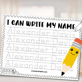 Free Editable Name Tracing Worksheet By Create Printables TpT