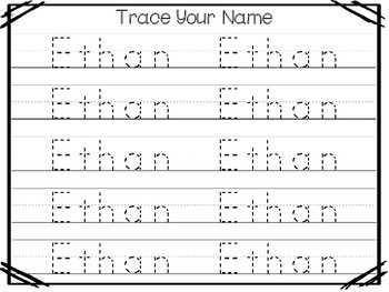 Name Tracing Editable Dot To Dot Worksheet Teaching Resources TpT