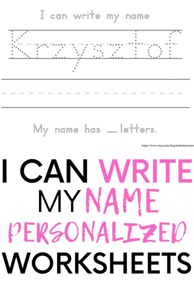 Custom First And Last Name Handwriting Practice Learning Etsy Learn To Write Cursive Learning To Write Writing Practice