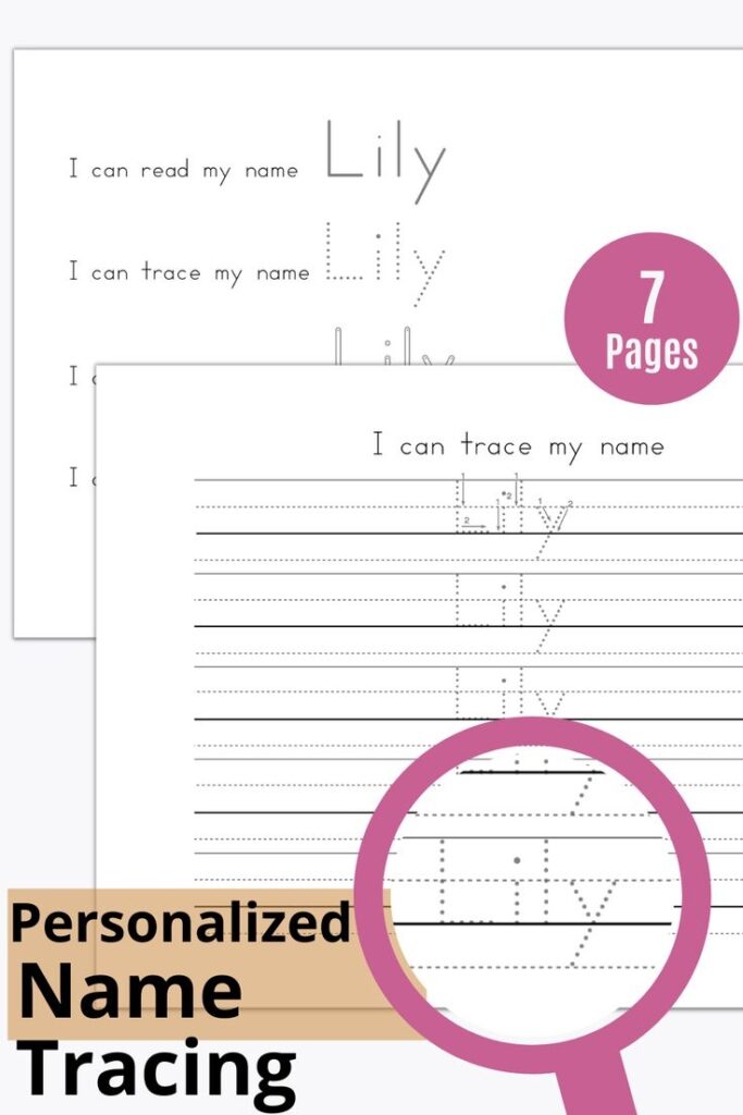 Custom Name Tracing Pages Printable Handwriting Practice Etsy In 2022 Name Tracing Name Tracing Worksheets Handwriting Practice