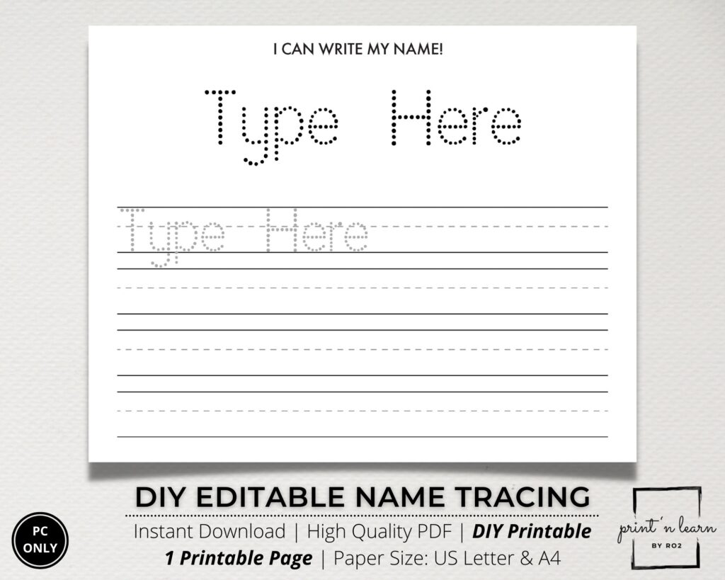 Printable Name Tracing In Handwriting With Large Fonts - Nametracing ...