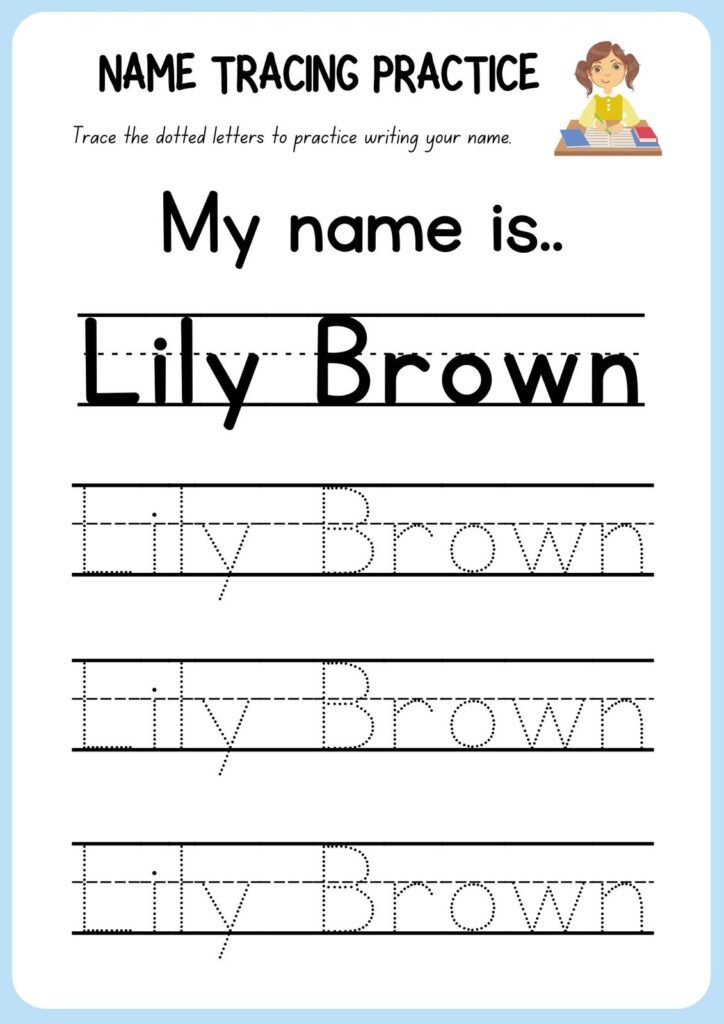 Name Tracing Worksheet Maker