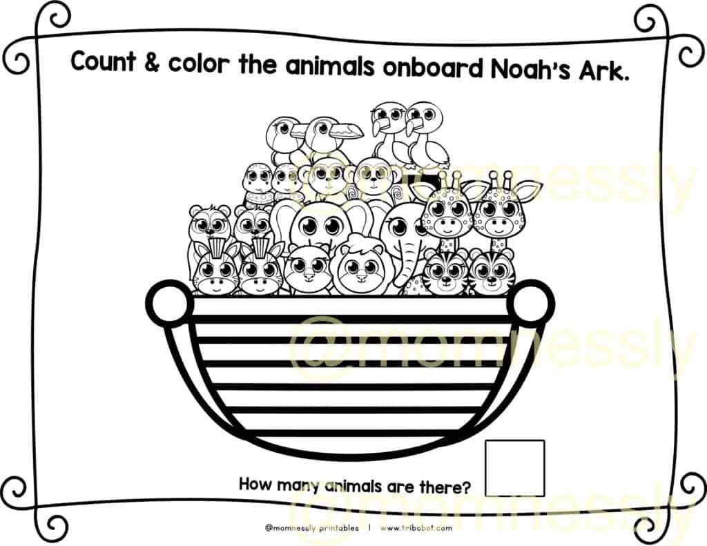 Free Noah s Ark Activity Pages Tribobot X Mom Nessly