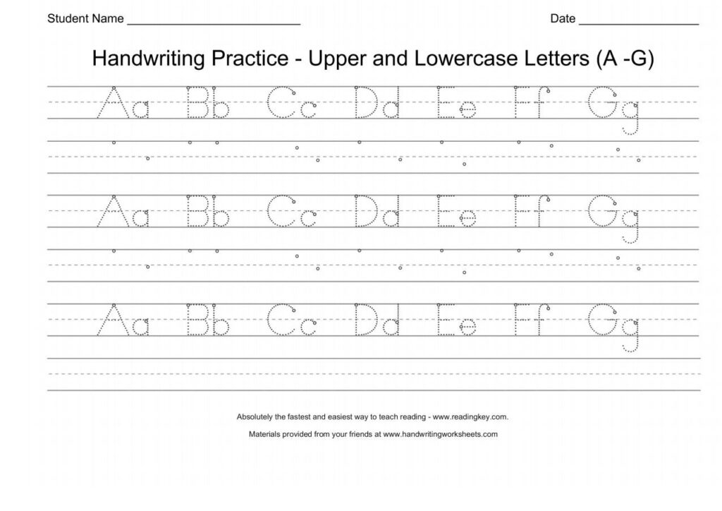 My Name Is Tracing Worksheet Upper And Lower Case Letters