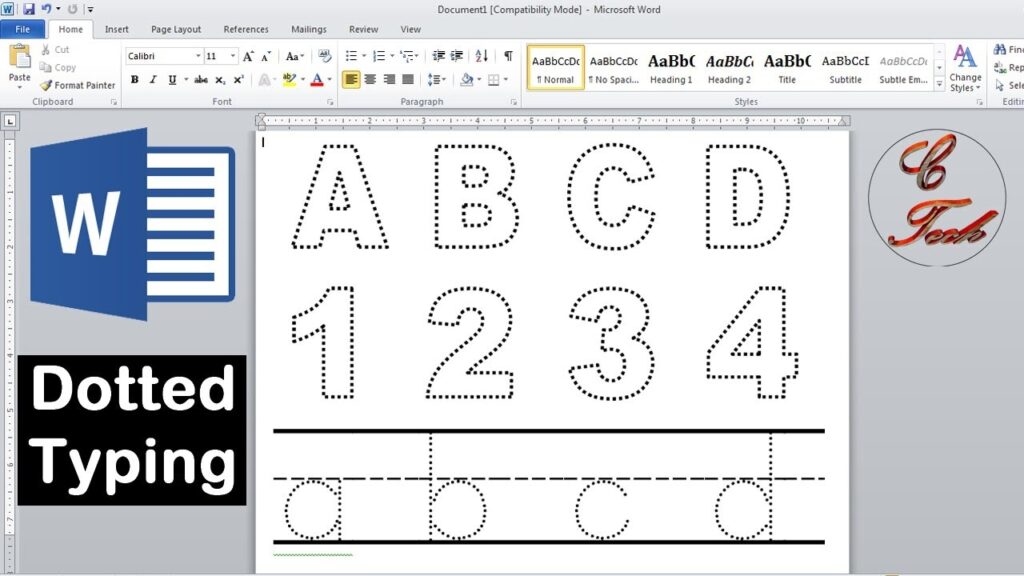 Make Name Tracing Worksheets Ms Word