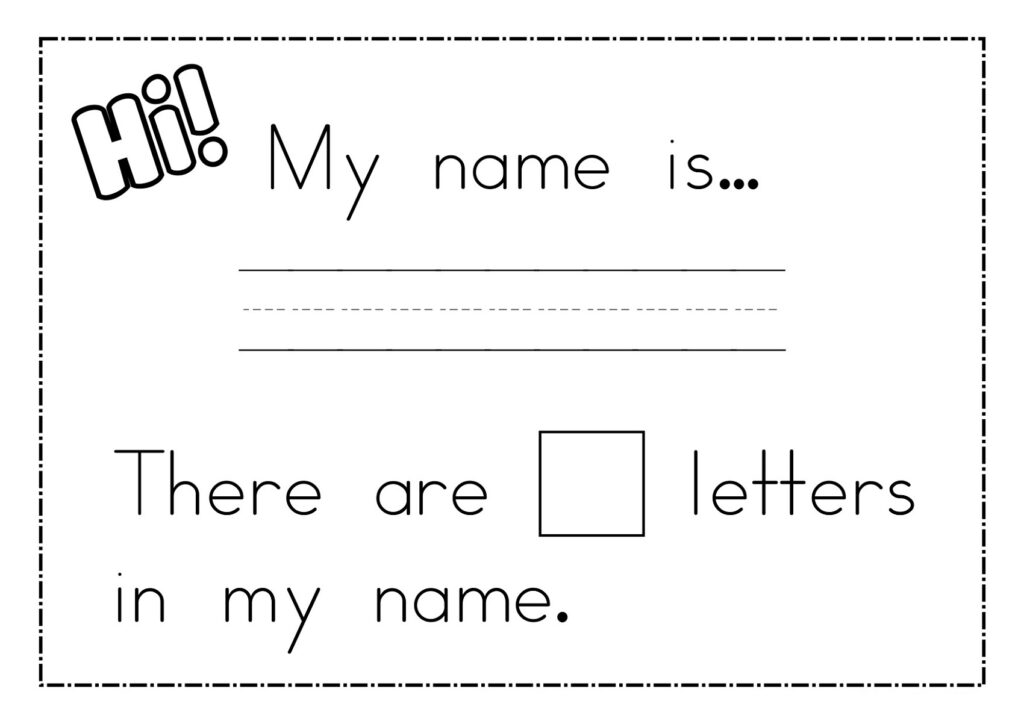 Name Trace Worksheets Printable Activity Shelter