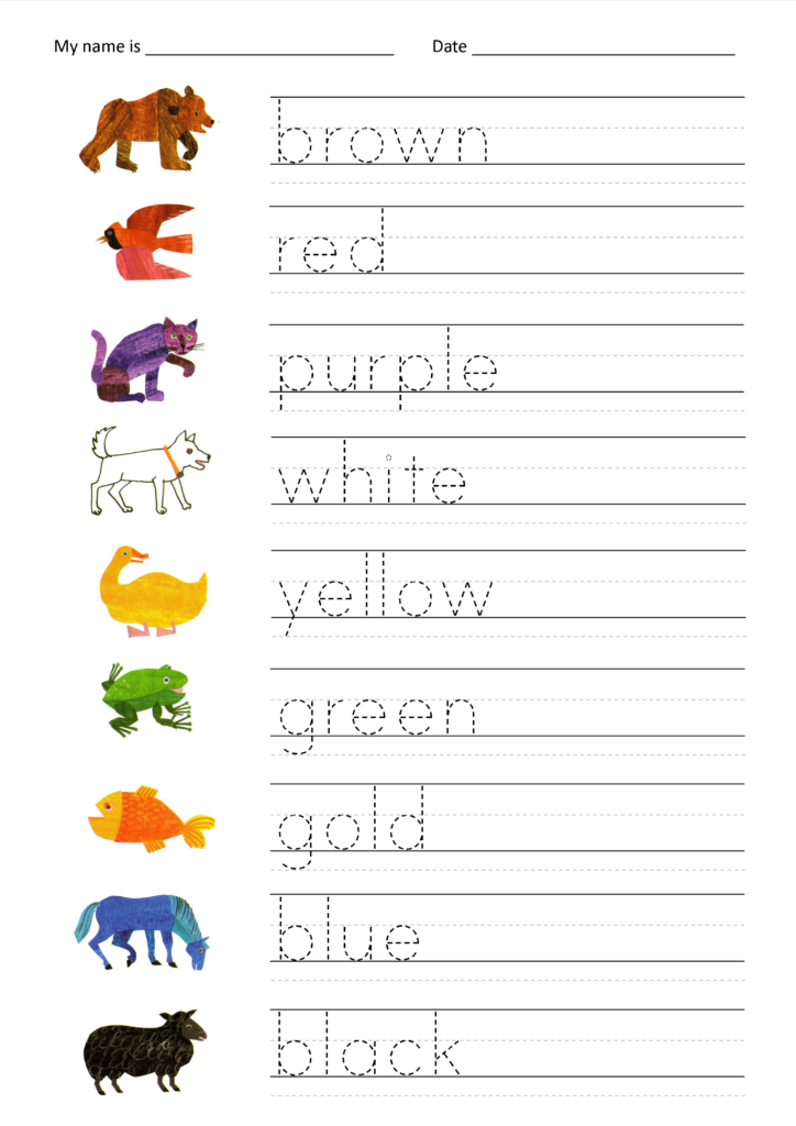 Penmanship And The Brown Bear Primary EFL Resources