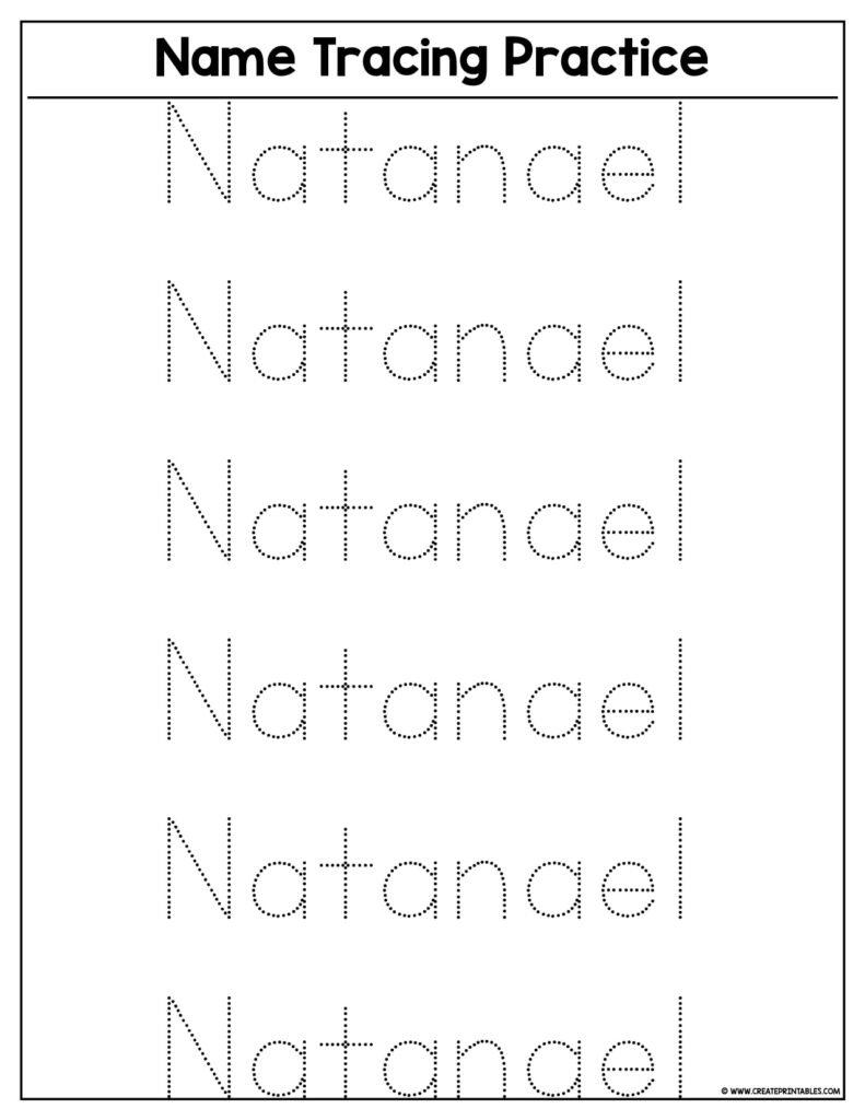 Name Tracing Free Editable Worksheet Zaner Bloser