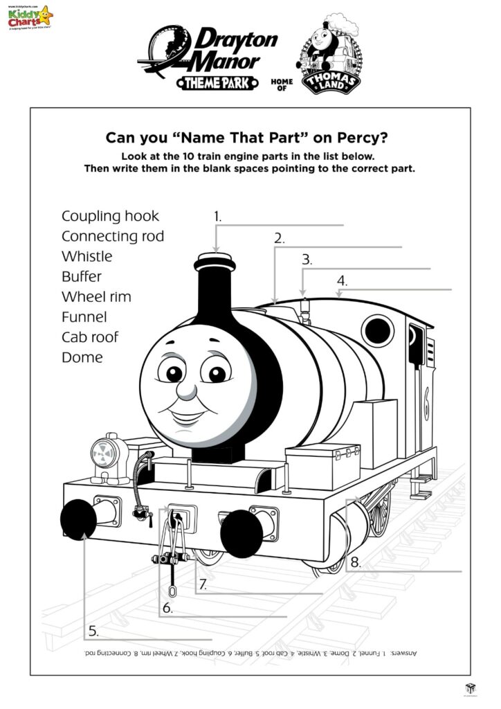 Thomas The Tank Engine Activity Sheets