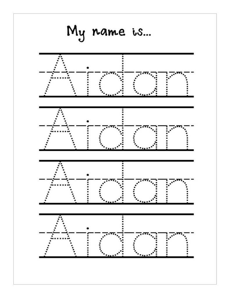 Trace Your Name Worksheets Name Tracing Worksheets Name Writing Practice Tracing Worksheets Preschool